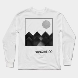 American Football / Minimal Style Graphic Artwork Long Sleeve T-Shirt